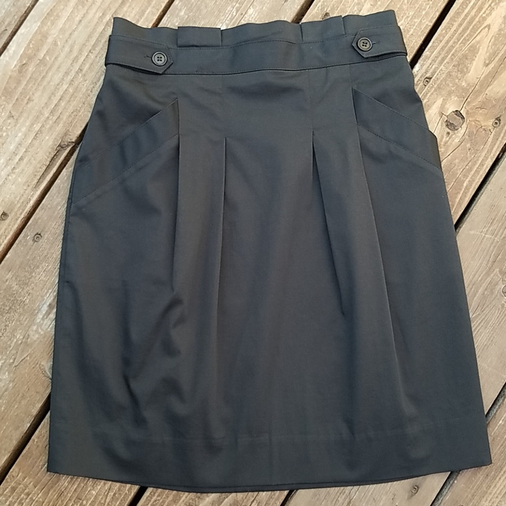 Bcbgmaxazria Black Midi Skirt - Picture 1 of 8